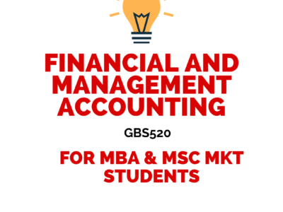 GBS520 Financial and Management Accounting